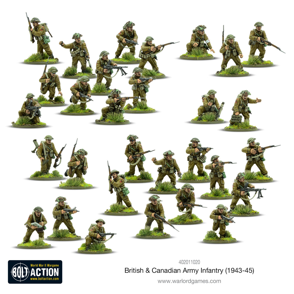 Warlord Games British & Canadian Army Infantry (1943-45) Scale Model