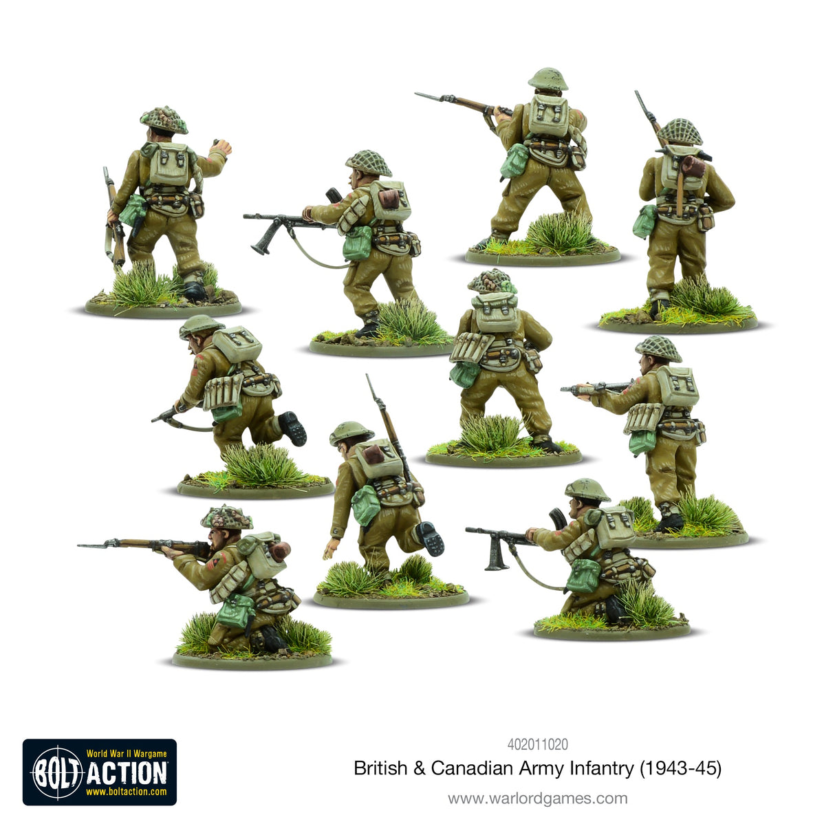 Warlord Games British & Canadian Army Infantry (1943-45) Scale Model