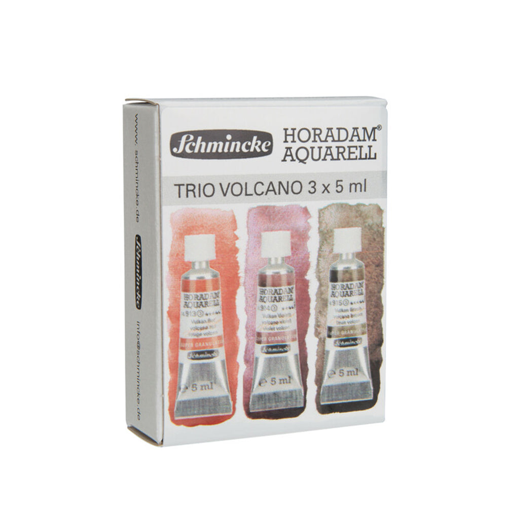 Schmincke Horadam Super Granulation Trio Volcano Watercolour Set, 3x5 ml