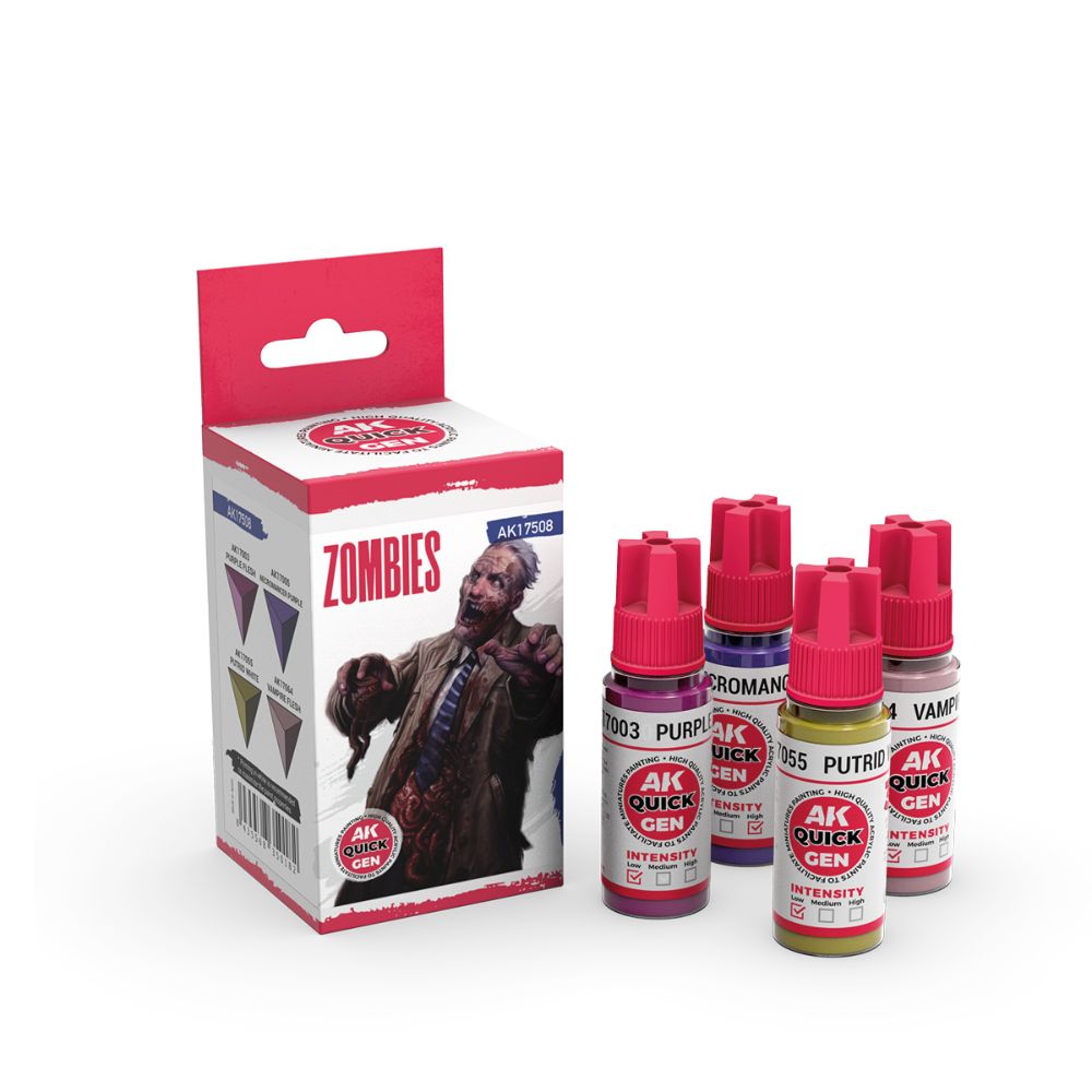 AK Interactive Zombies Quick Gen Set, 4×0.6 fl oz