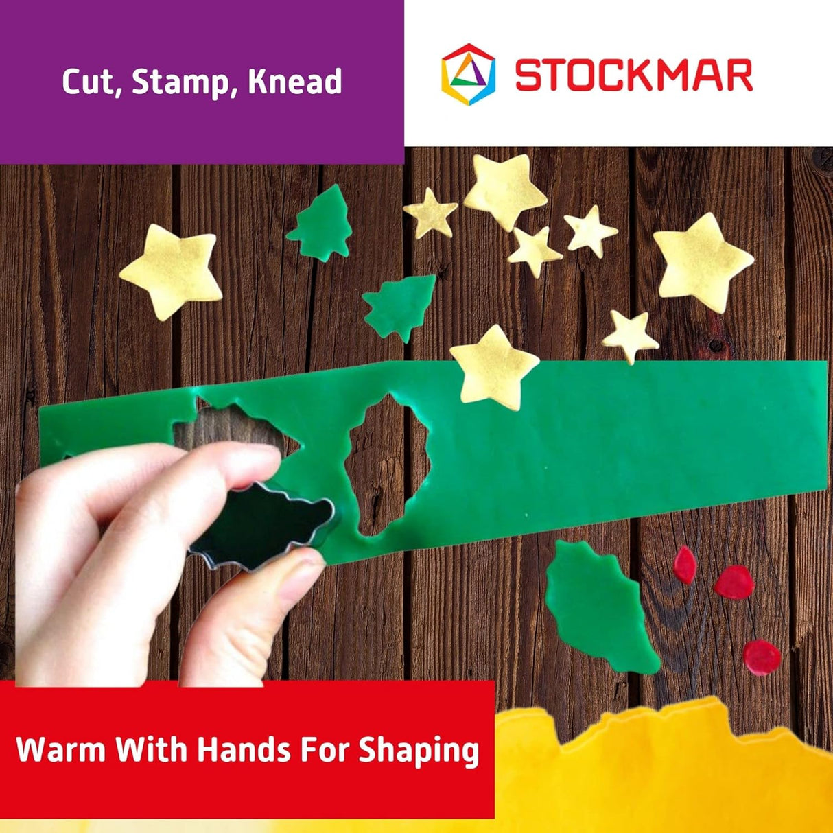 Stockmar Decorating Set of Beeswax Sheets, 12 colours