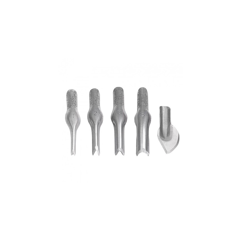 Speedball Lino Cutter Set, 5 pcs. (No. 1, 2, 3, 5 and 6)