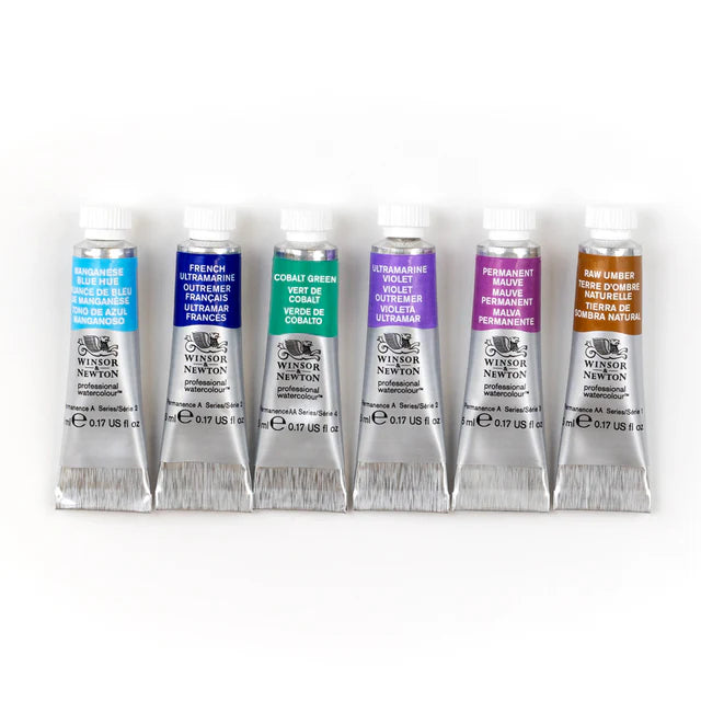 Winsor & Newton Professional Watercolour Tubes Granulating Set, 6x5 ml