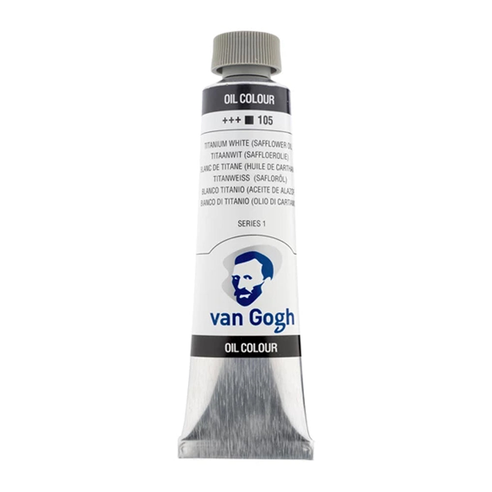 Van Gogh aliejiniai dažai, Titanium White (Safflower Oil) 40ml