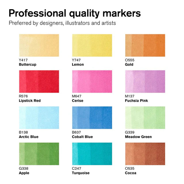 Winsor & Newton Promarker Graphic Marker 12+1 Set 2, 13 pcs.