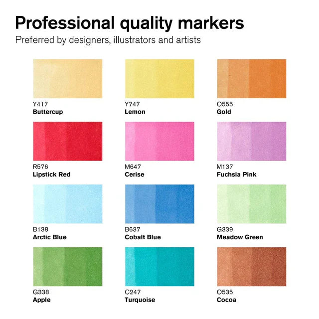 Winsor & Newton Promarker Graphic Marker 12+1 Set 2, 13 pcs.