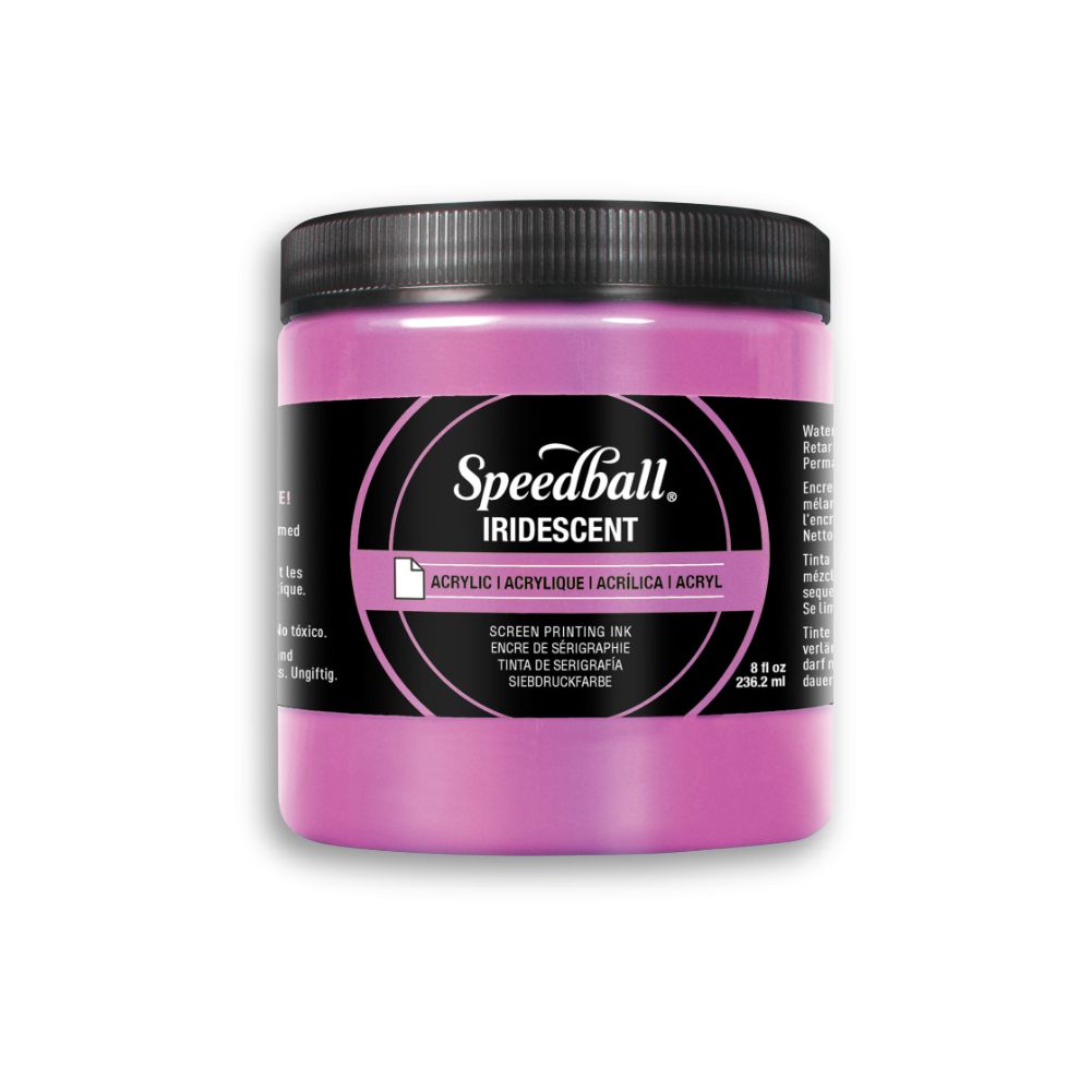 Speedball Iridescent acrylic screen printing inks, 8 oz