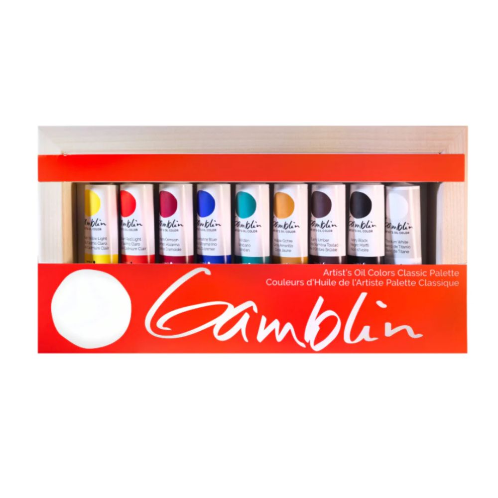 Gamblin Artist's Oil Colors Set, 9x37 ml