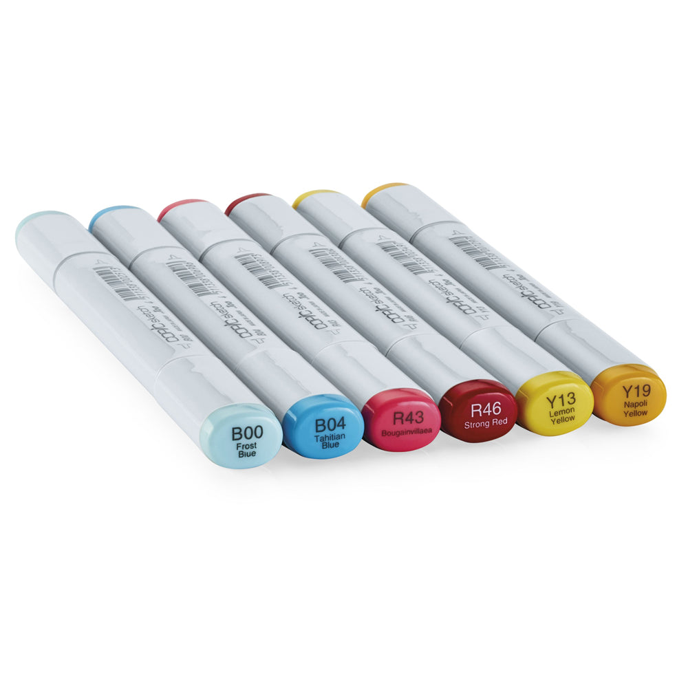 Copic Sketch Set Perfect Primaries, 6 pcs.