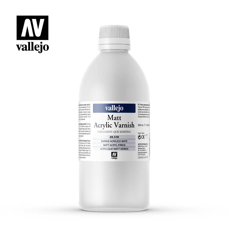 Vallejo Matinis Akrilinis Lakas 500ml