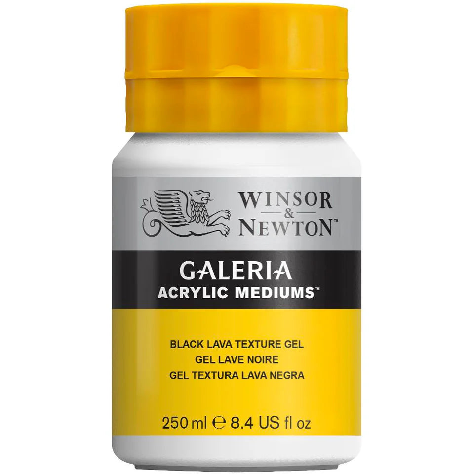 Winsor & Newton Galeria Black Lava Texture Gel