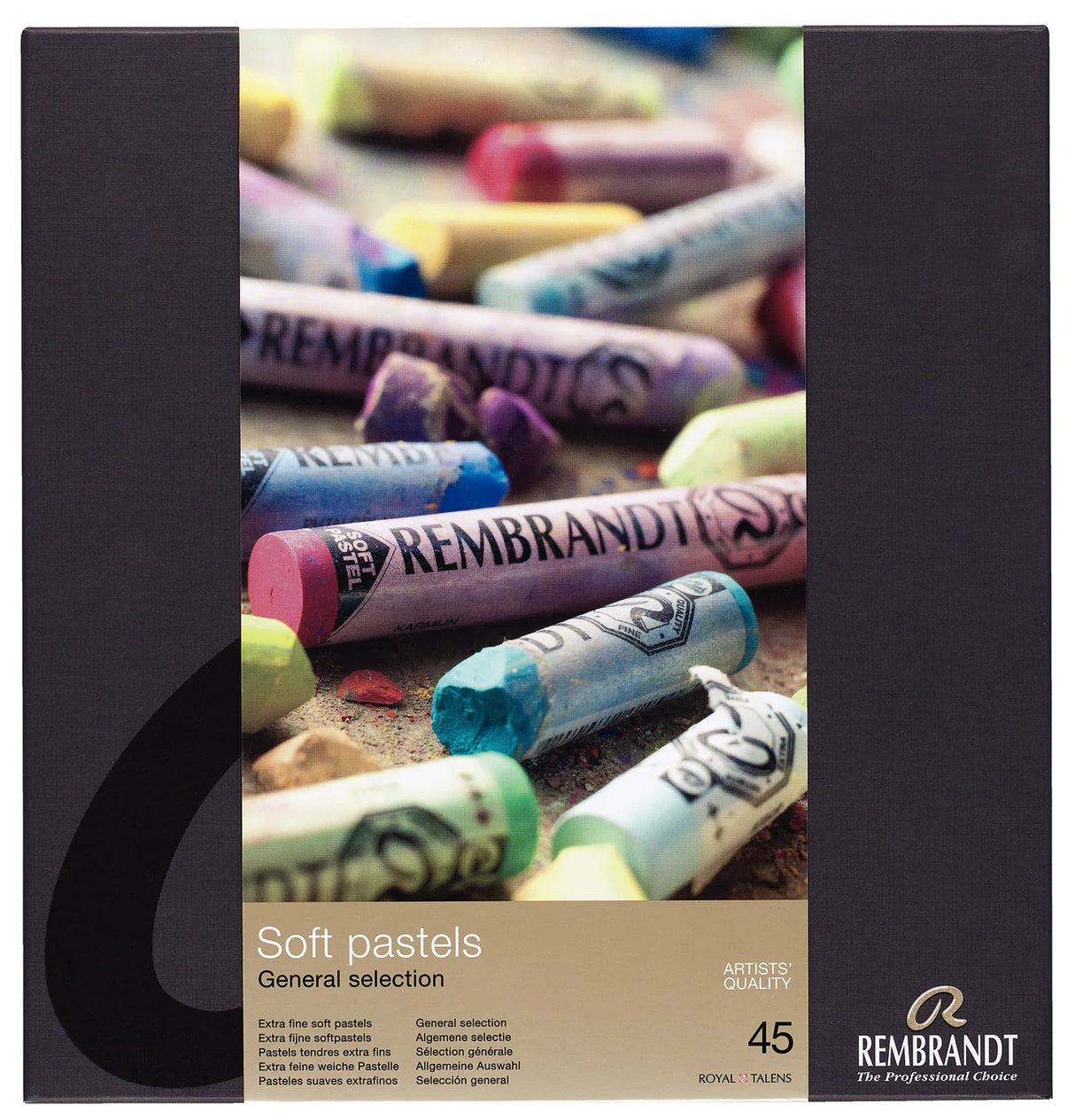 Rembrandt Soft Pastel Set General Selection, 45 whole pastels