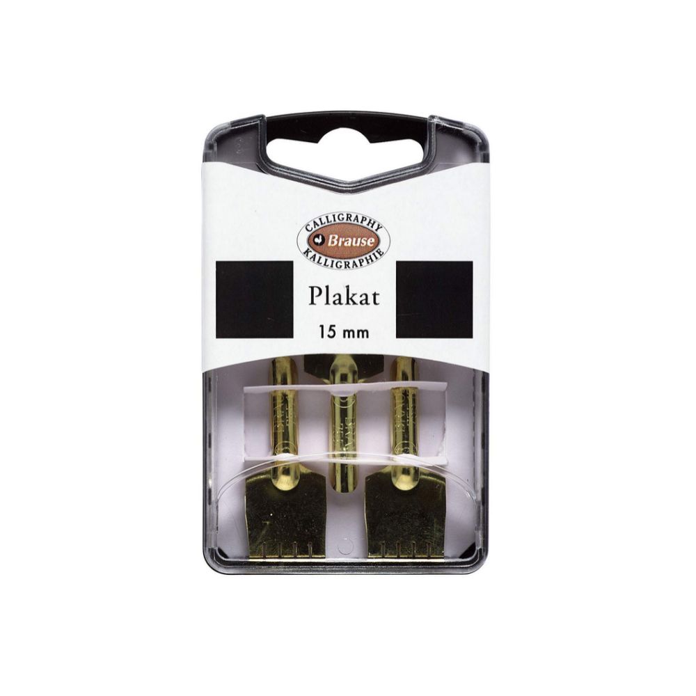 Brause Writing Nibs for Nib Holders, Plakat, 3 pcs