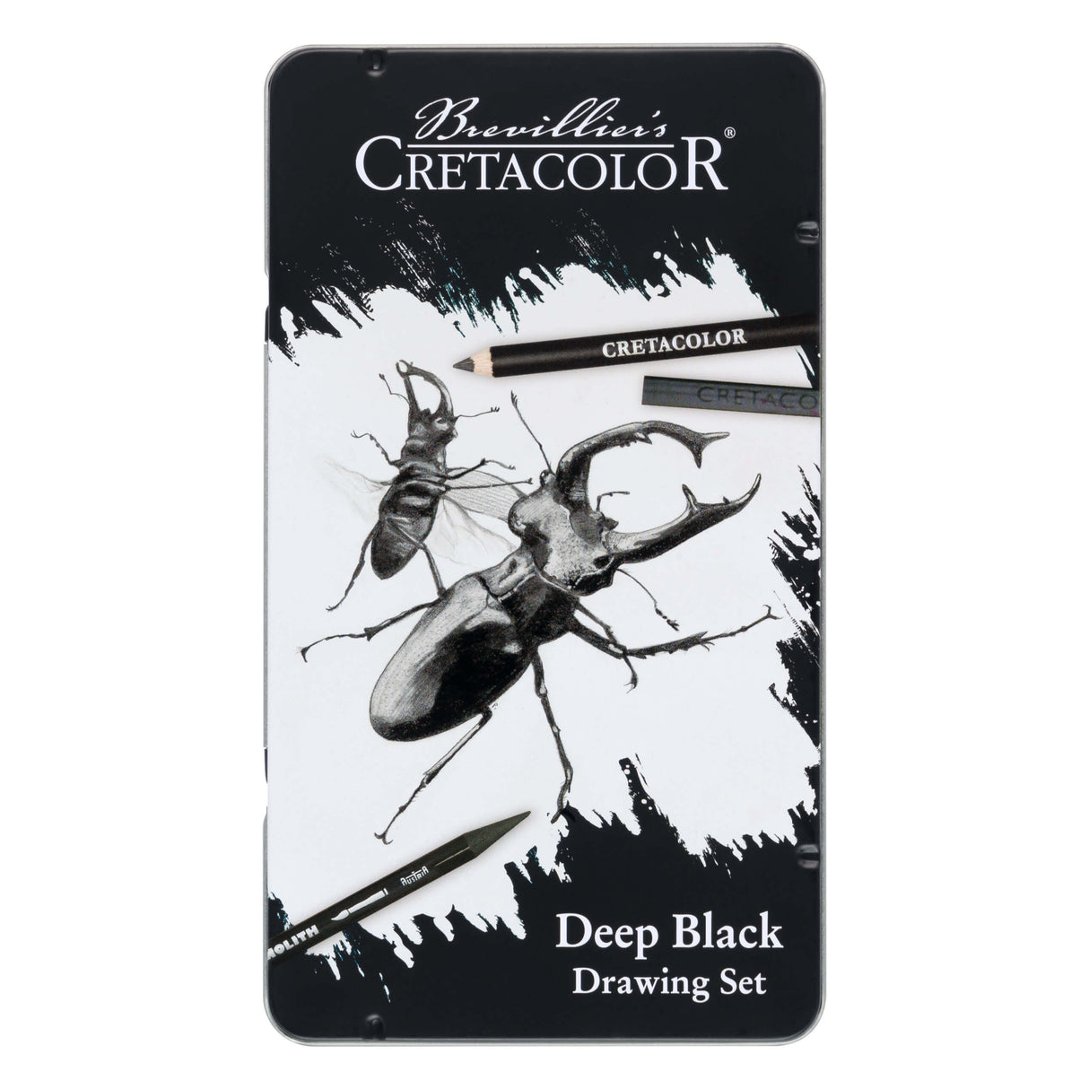 Cretacolor Deep Black Drawing and Sketching Set, 10 pcs.