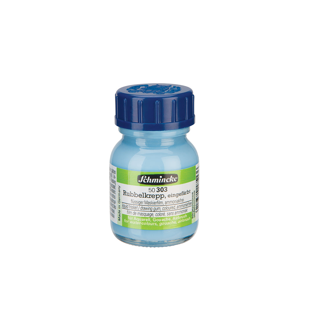 Schmincke Liquid Frisket Drawing Gum, Blue Colour