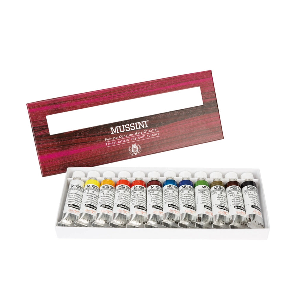 Schmincke Mussini Oil Paint Set, 12x15 mlSchmincke Mussini Oil Paint Set, 12x15 ml