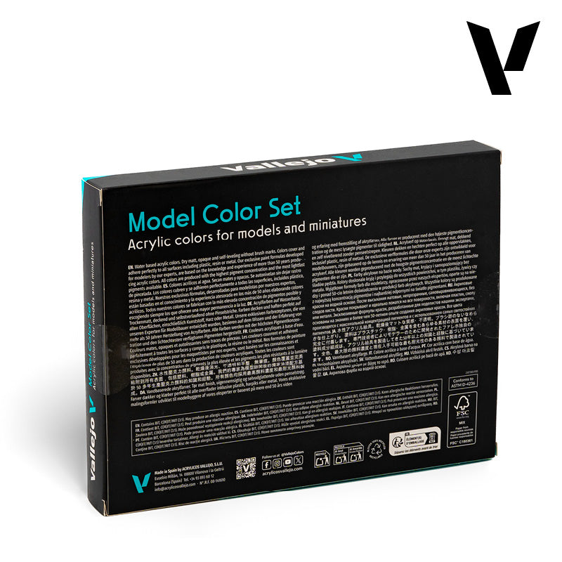 Vallejo German Camouflage WWII Acrylic Paint Set, 16x17 ml
