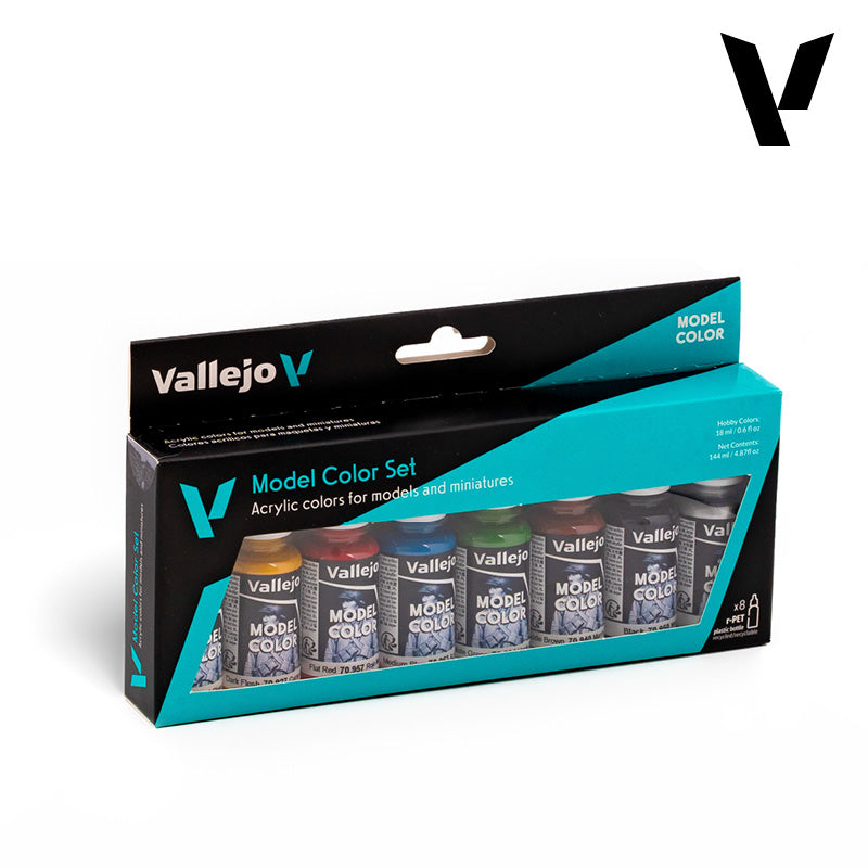 Vallejo Model Color Wargames Basics Acrylic Paint Set, 8x18 ml