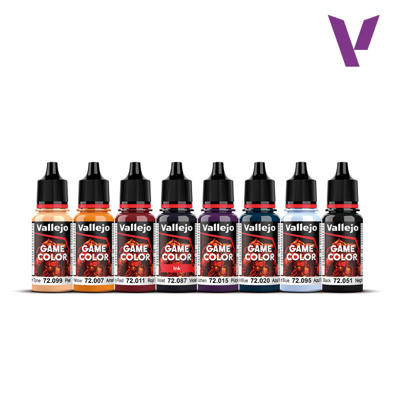 Vallejo Game Color Purple Dragons Set, 8x18 ml