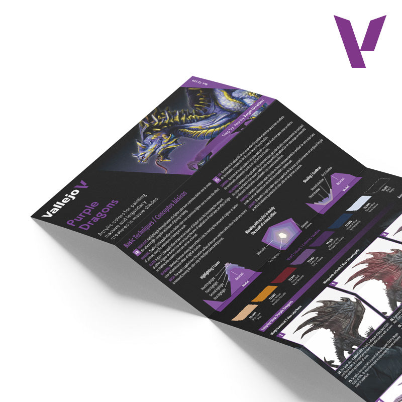 Vallejo Game Color Purple Dragons Set, 8x18 ml