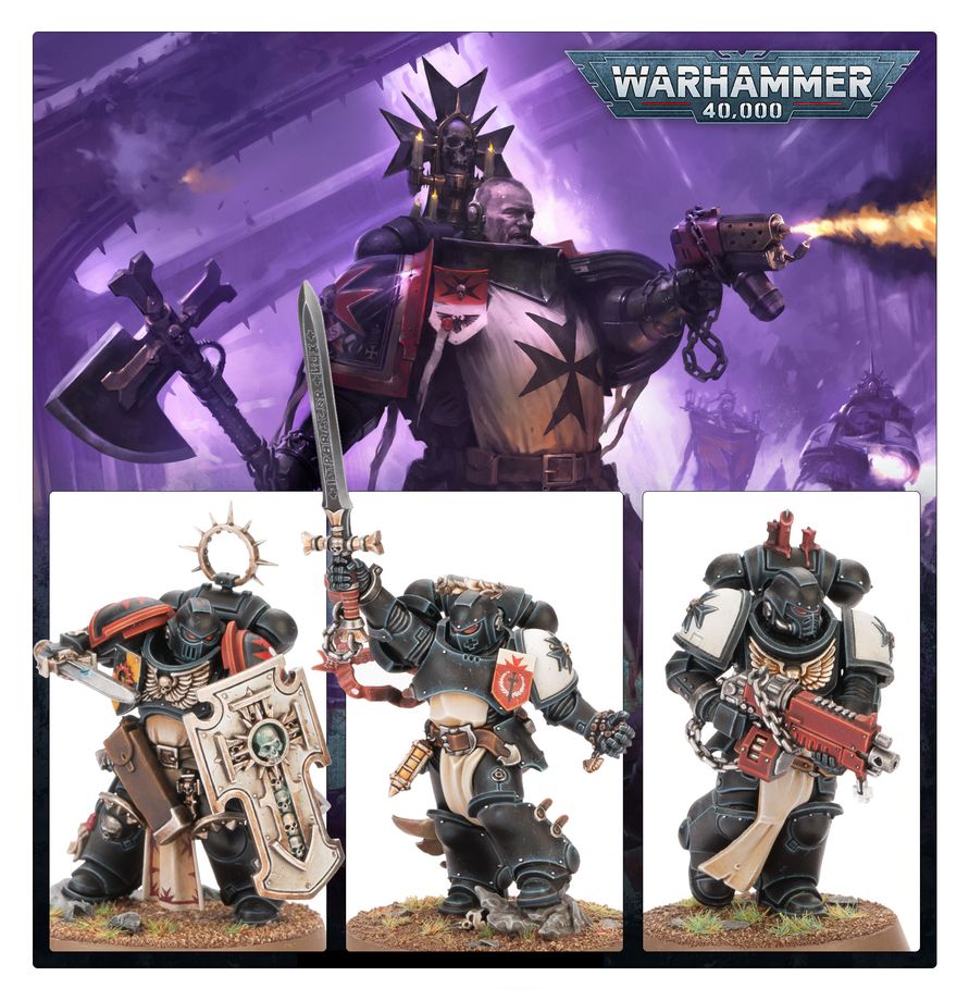 Warhammer 40,000 Combat Patrol: Black Templars Miniature Set