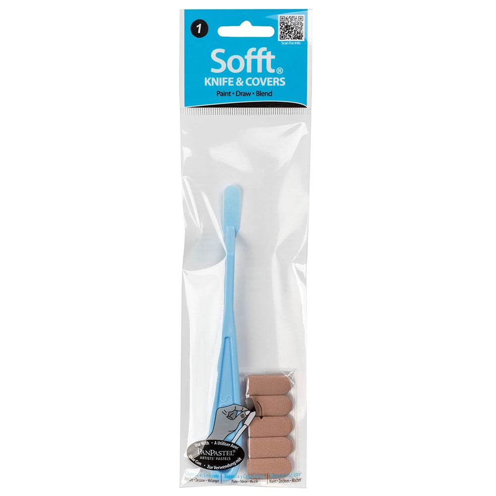 PanPastel Sofft Tools Set for Pastels No.1 - Round Covers & Knife