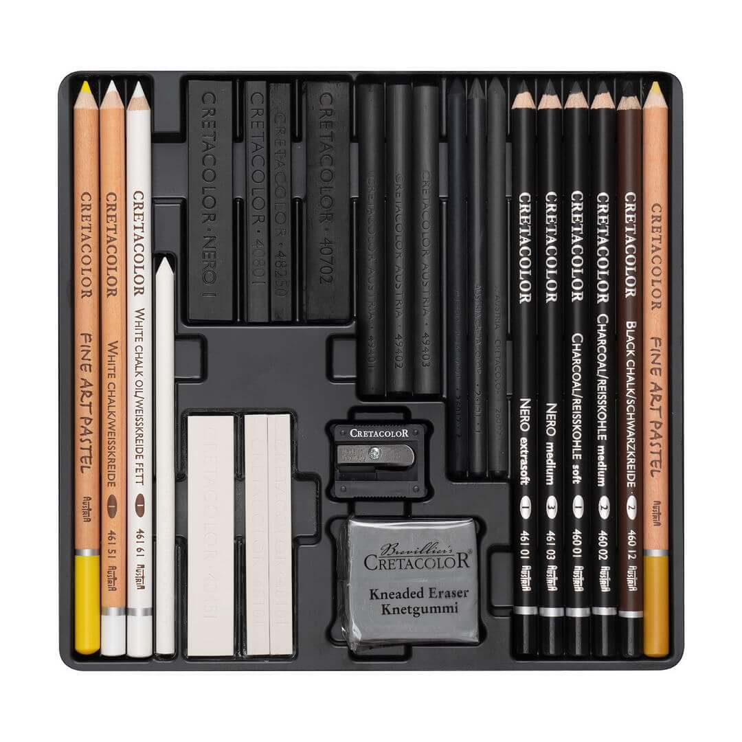 Cretacolor Wolf Box Drawing Set, 25 pcs.