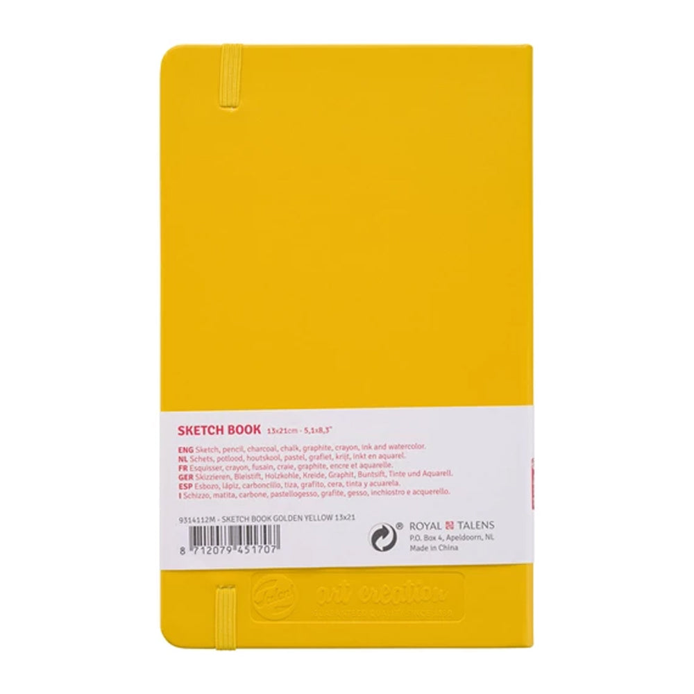 Talens Art Creation Golden Yellow Sketchbook, 80 Sheets, 140 gsm