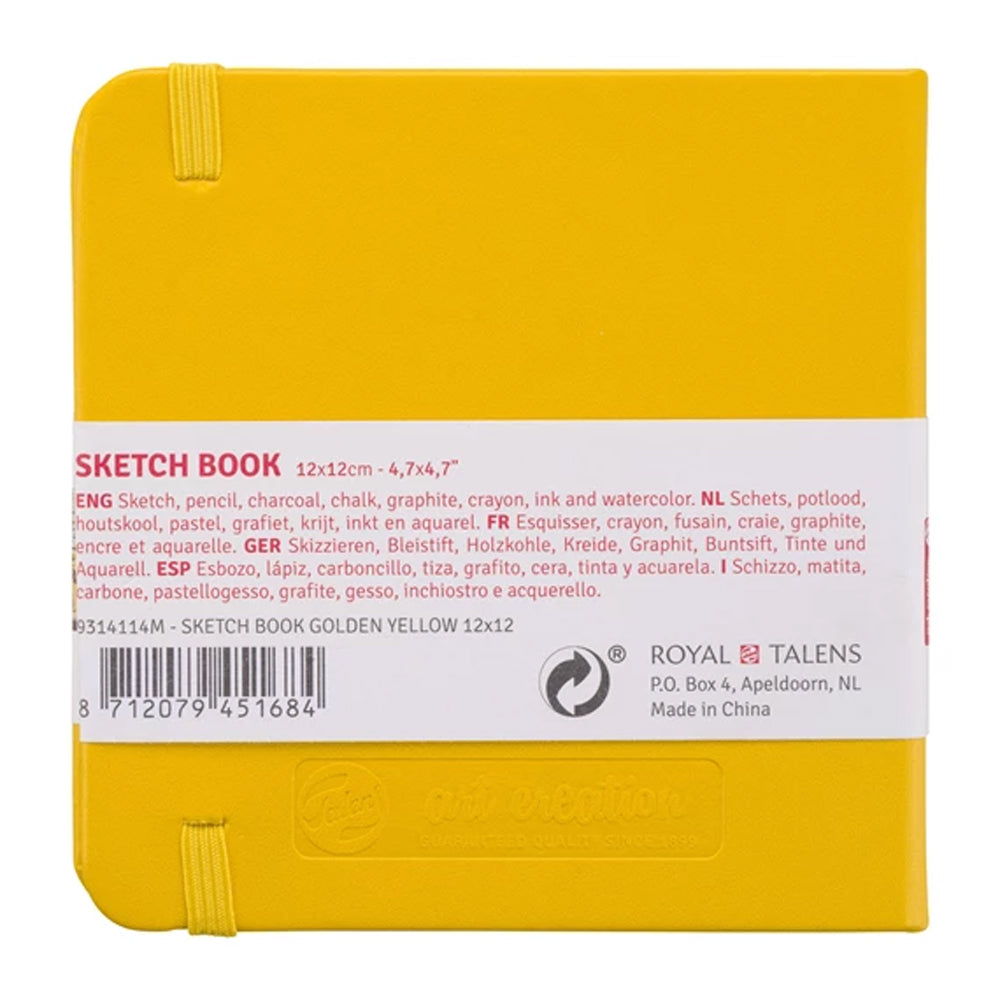 Talens Art Creation Golden Yellow Sketchbook, 80 Sheets, 140 gsm