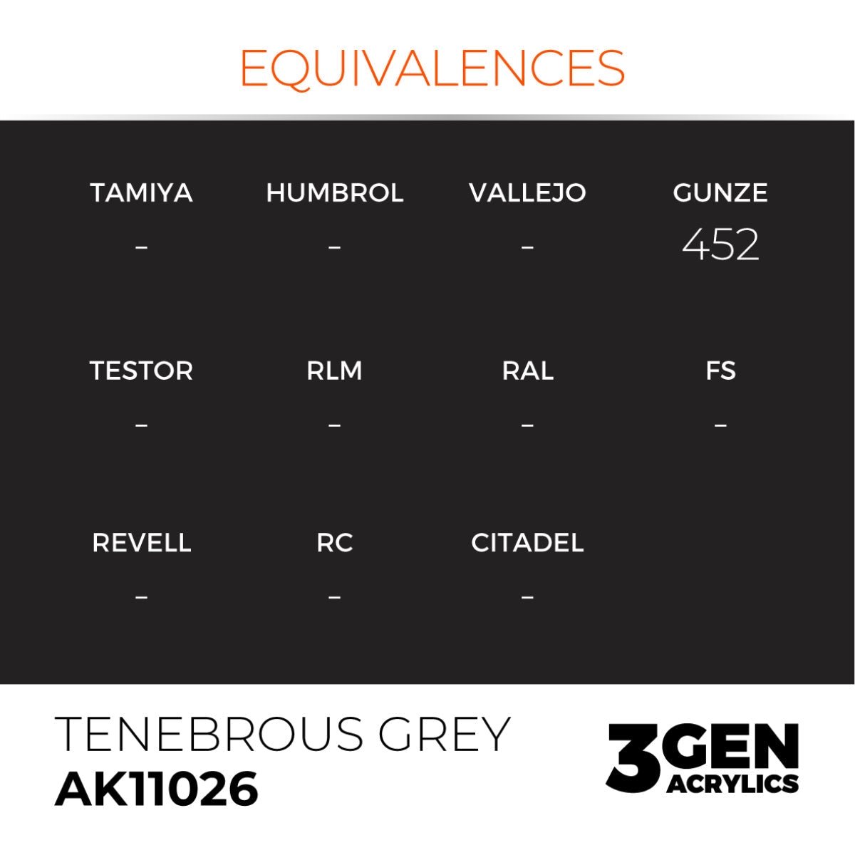 AK Interactive 3GEN Acrylic Paint, colours 1-73 (part 1/3)