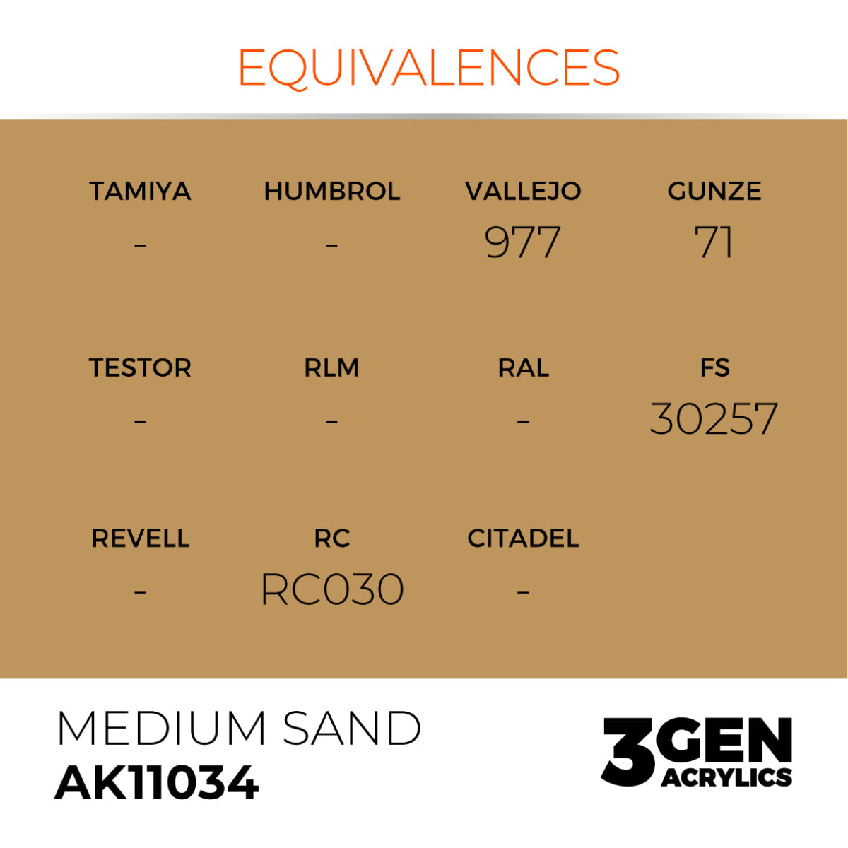 AK Interactive 3GEN Acrylic Paint, colours 1-73 (part 1/3)