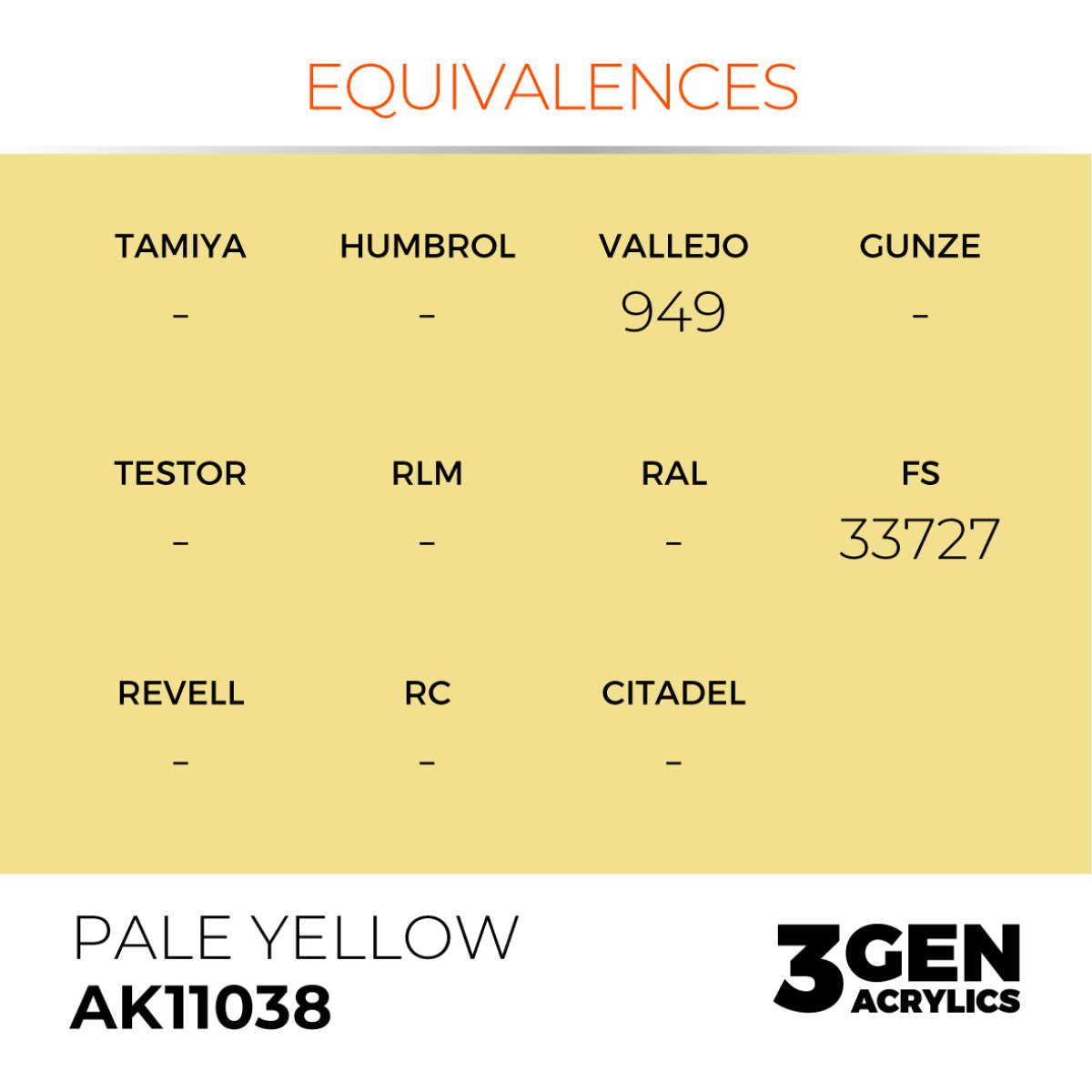 AK Interactive 3GEN Acrylic Paint, colours 1-73 (part 1/3)
