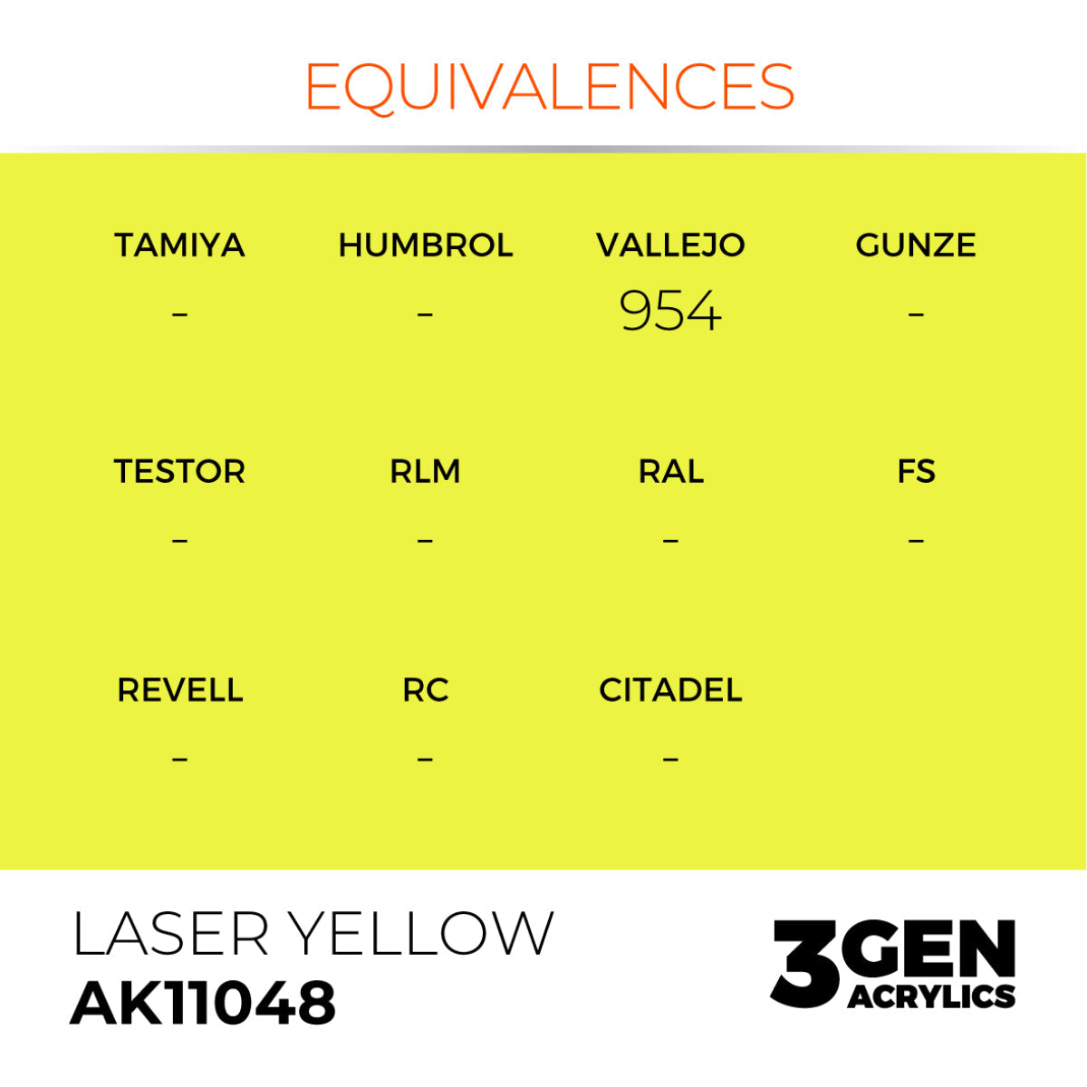 AK Interactive 3GEN Acrylic Paint, colours 1-73 (part 1/3)