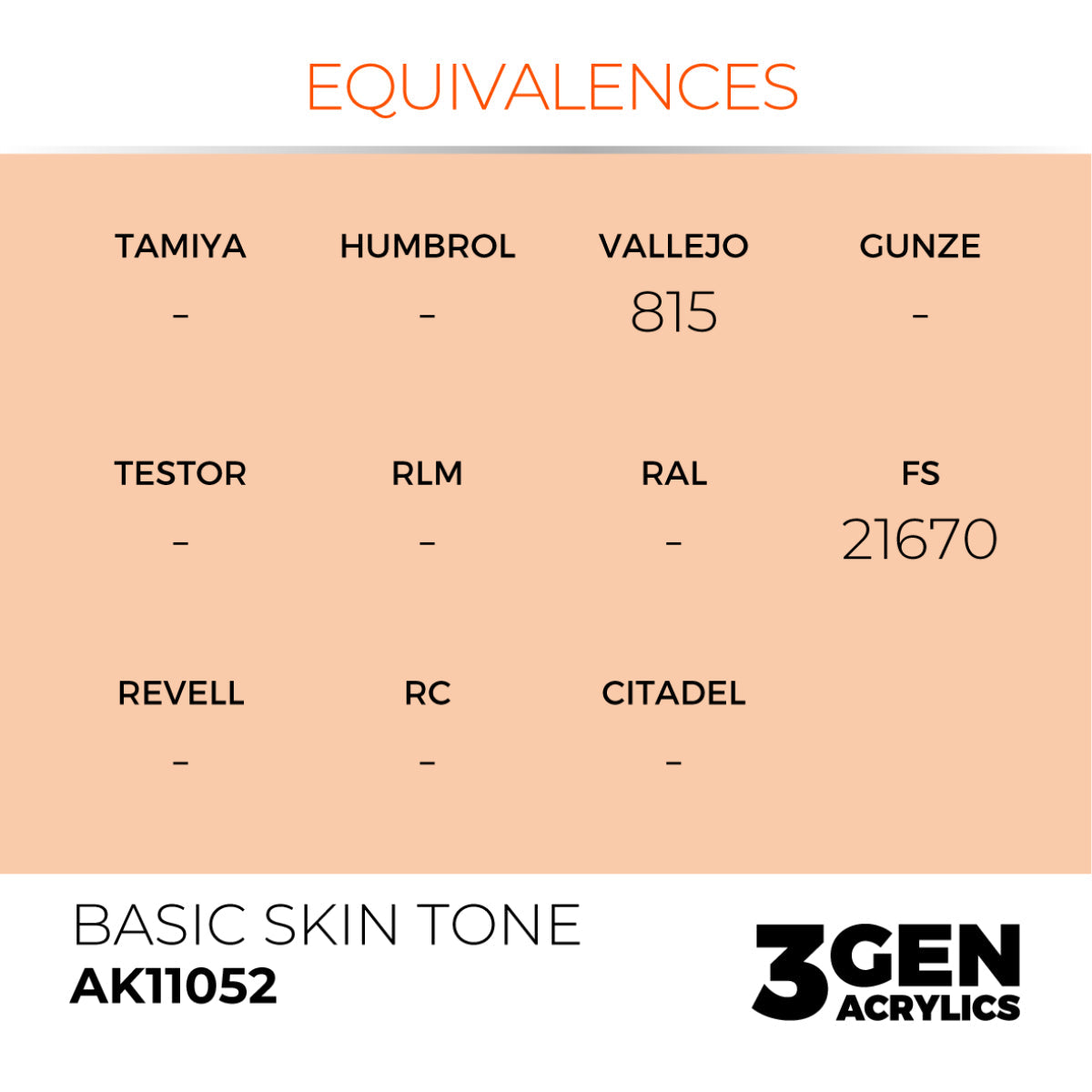 AK Interactive 3GEN Acrylic Paint, colours 1-73 (part 1/3)