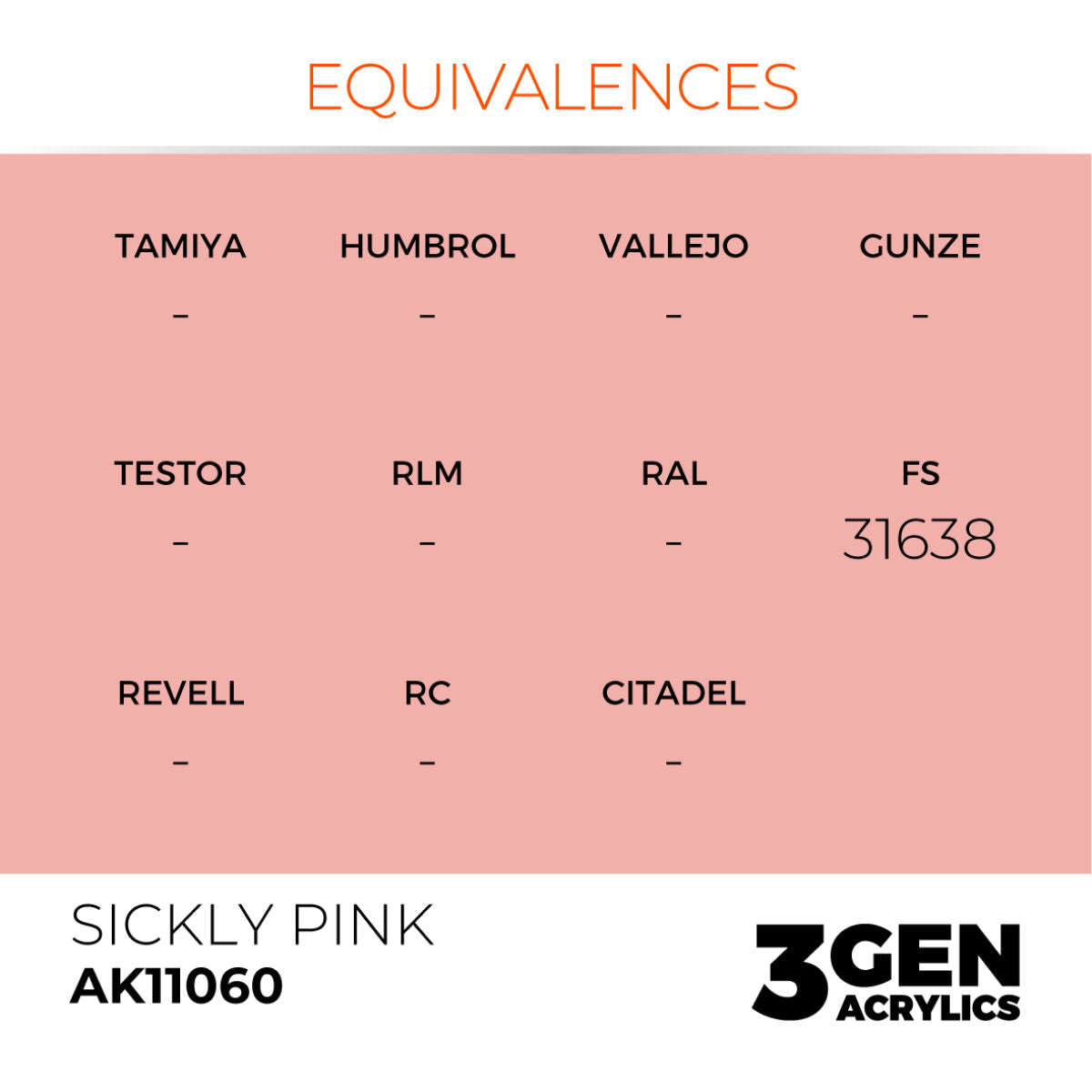 AK Interactive 3GEN Acrylic Paint, colours 1-73 (part 1/3)