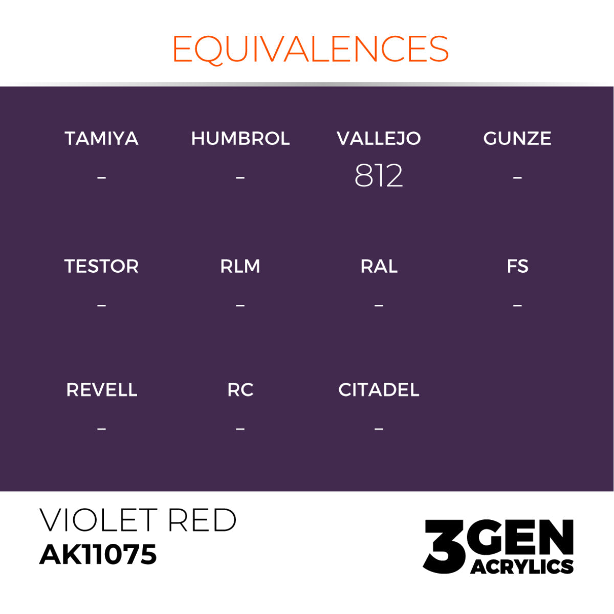 AK Interactive 3GEN Acrylic Paint, colours 74-146 (part 2/3)