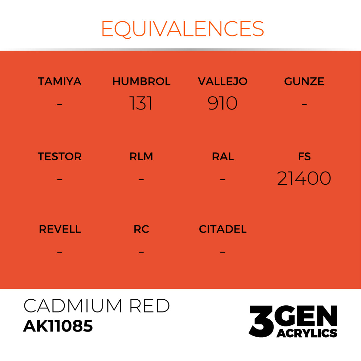 AK Interactive 3GEN Acrylic Paint, colours 74-146 (part 2/3)