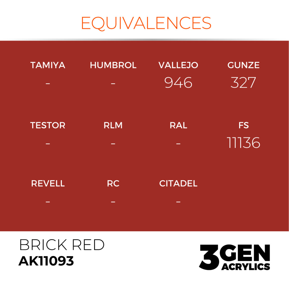 AK Interactive 3GEN Acrylic Paint, colours 74-146 (part 2/3)