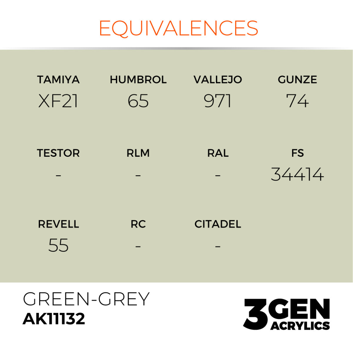 AK Interactive 3GEN Acrylic Paint, colours 74-146 (part 2/3)