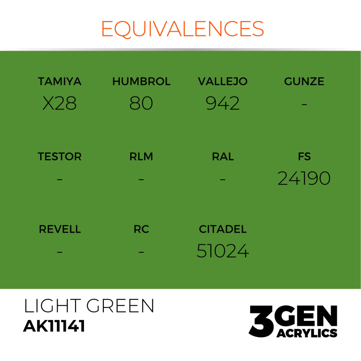 AK Interactive 3GEN Acrylic Paint, colours 74-146 (part 2/3)
