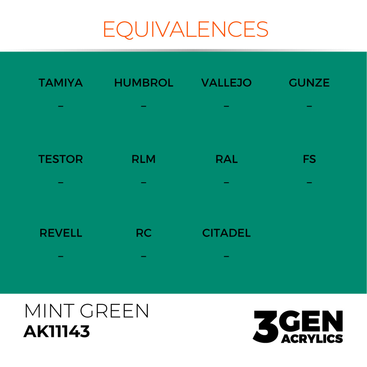 AK Interactive 3GEN Acrylic Paint, colours 74-146 (part 2/3)