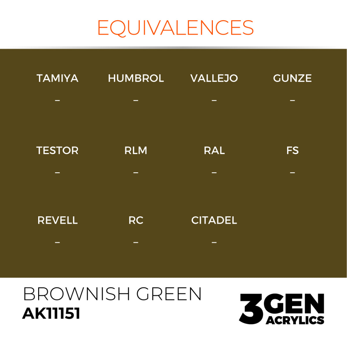 AK Interactive 3GEN Acrylic Paint, colours 147-231 (part 3/3)