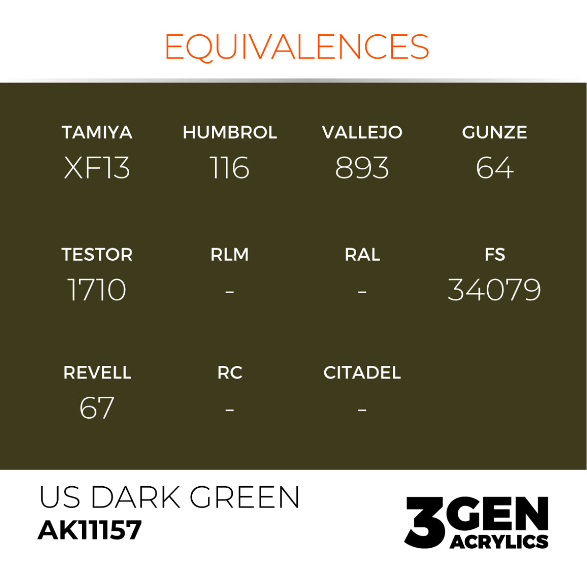 AK Interactive 3GEN Acrylic Paint, colours 147-231 (part 3/3)