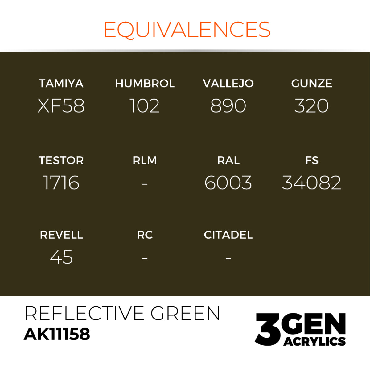 AK Interactive 3GEN Acrylic Paint, colours 147-231 (part 3/3)