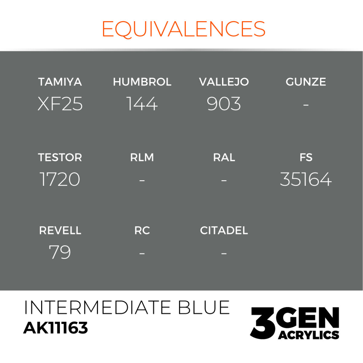 AK Interactive 3GEN Acrylic Paint, colours 147-231 (part 3/3)