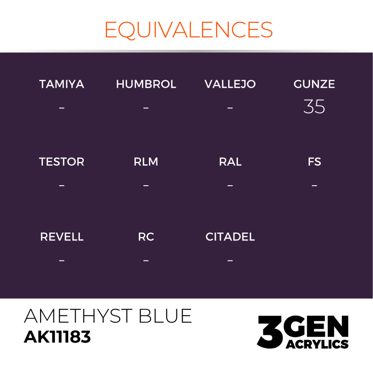 AK Interactive 3GEN Acrylic Paint, colours 147-231 (part 3/3)
