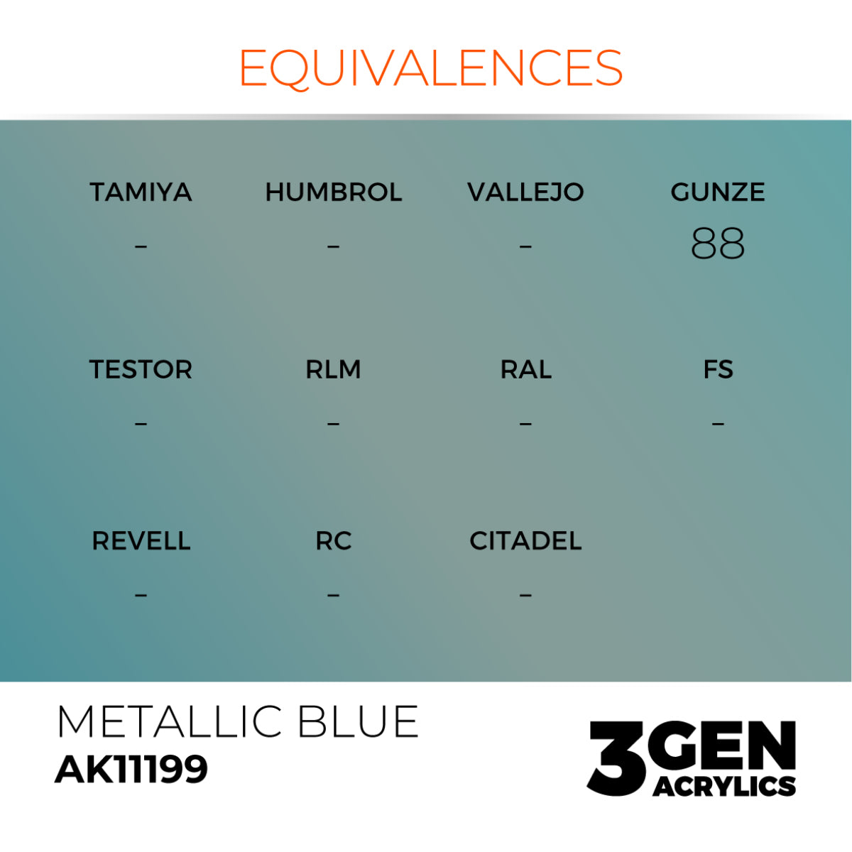 AK Interactive 3GEN Acrylic Paint, colours 147-231 (part 3/3)
