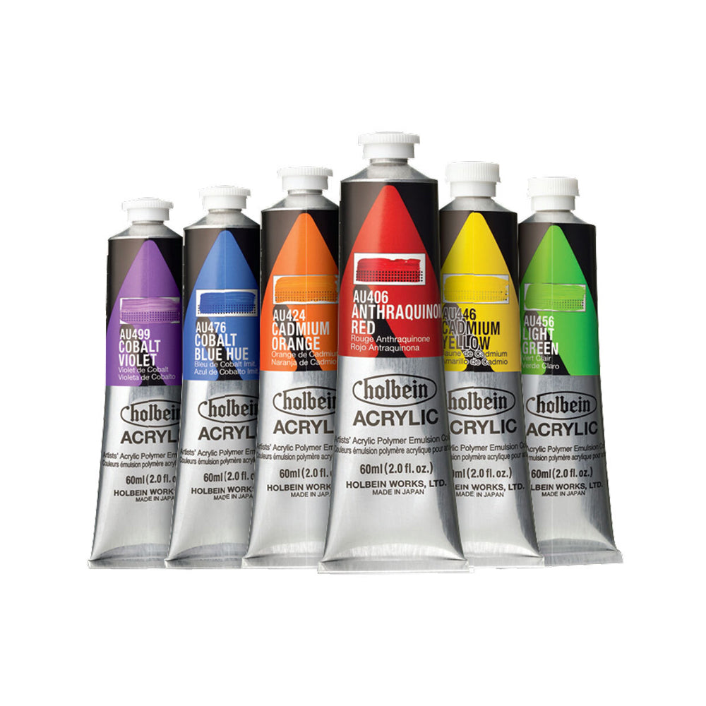 Holbein Heavy Body Acrylic Paint Tubes, colors 1-57 (part 1/2)