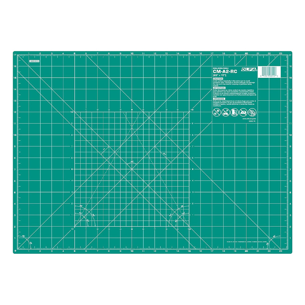 Olfa Self-Healing Double-Sided Cutting Mat, 620x450x2mm