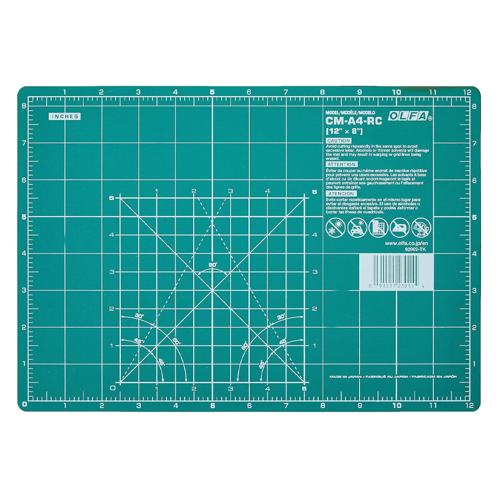 Olfa Self-Healing Double-Sided Cutting Mat, 320x225x2mm
